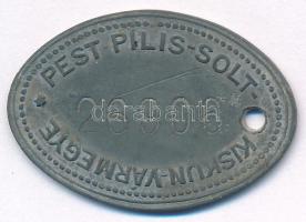 1931. "1931 / Pest-Pilis-Solt Kiskun-Vármegye 26906" Zn kutyabárca (37x26mm) T:VF