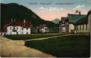 Fenyőháza, Lubochna; Státné kupele / Steetliche Badehäuser / fürőházak, Hotel Sip. Kiadja Izidor Holzmann / spa, hotels (fl)