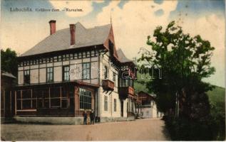 Fenyőháza, Lubochna; Kollárov dom / Kursalon / fürdőház, nyaraló. Kiadja Izidor Holzmann / spa, villa (ragasztónyom / glue marks)