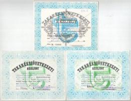 1980-1989. &quot;Takarékszövetkezeti Részjegy&quot; (5x), közte érvénytelenítettek is T:AU-F