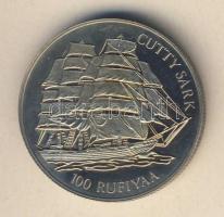 Maldív-szigetek 1993. 100R Ag "Cutty Sark hajó" T:PP