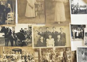 cca 1910-1950 27 db vegyes témájú fotó: hídépítés, vasút, gépek, felújítás, csoportképek