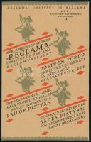 cca 1920-1930 4 db kolozsvári kereskedelmi reklámlap