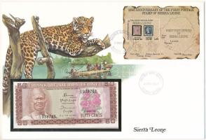 Sierra Leone 1984. 50c felbélyegzett borítékban, bélyegzéssel T:UNC Sierra Leone 1984. 50 Cents in envelope with stamp and cancellation C:UNC