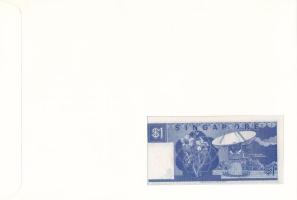 Szingapúr 1987. 1D felbélyegzett borítékban, bélyegzéssel T:UNC Singapore 1987. 1 Dollar in envelope...