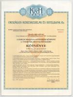 Barcs 1987. "K&H Bank - A Barcsi Szociális Gondozási Központ I. ütemének Megvalósításáért" kötvénye 10.000Ft-ról + 50.000Ft-ról (2x) sorszámkövetők T:AU