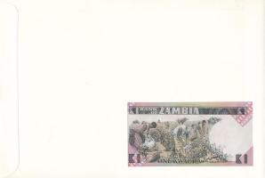 Zambia 1980-1988. 1K felbélyegzett borítékban, bélyegzéssel T:UNC Zambia 1980-1988. 1 Kwacha in enve...