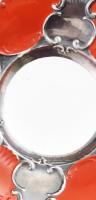 Bavaria ezüstözött kínáló, jelzéssel, kopással, d: 29,5 cm