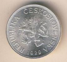 Csehszlovákia 1929. 5K Ag T:2