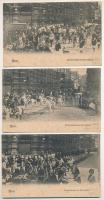 Wien, Vienna, Bécs; Fronleichnams Procession - 3 pre-1905 postcards