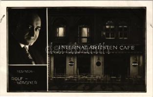 1927 Wien, Vienna, Bécs; Internat. Artisten Cafe. Besitzer: Rolf Wagner