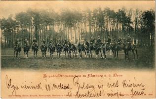 1899 (Vorläufer) Maribor, Marburg a.d. Drau; Brigade-Officiersschule. Heinr. Krapek / military schools officers