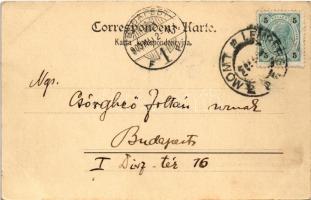 1900 Lviv, Lwów, Lemberg; Plac Maryacki / Marienplatz / square (EK)