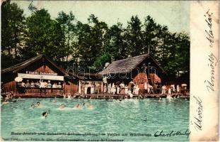 1906 Velden am Wörthersee, Bade Anstalt und Schwimm Schule Ulbing / spa and swimming school (EB)