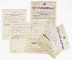 1939 Az Adriai biztosító társulat biztosítási kötvényei