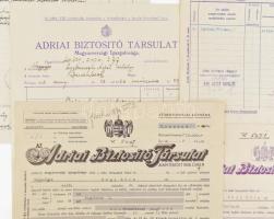 1939 Az Adriai biztosító társulat biztosítási kötvényei