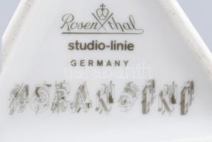 Marcello Morandini absztrakt 'Alphabet' váza, Rosenthal Studio Line, cca 1980, háromszög a...