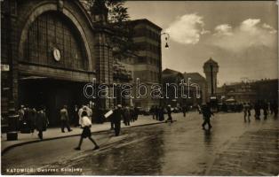 1938 Katowice, Kattowitz; Dworzec Kolejowy, Radion / railway station