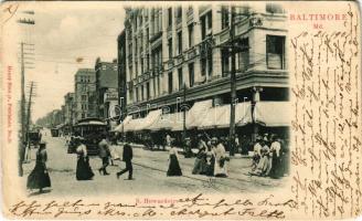 1901 Baltimore, N. Howardstreet, tram, shops. Henry Rinn jr. No. 21. (fa)