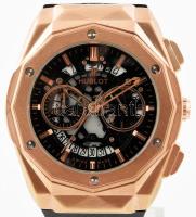 Hublot replika automata férfi karóra, műanyag szíjjal, kvarc, működik, számlap d: 32 cm