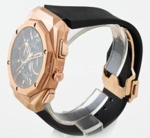 Hublot replika automata férfi karóra, műanyag szíjjal, kvarc, működik, számlap d: 32 cm