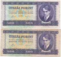 1990. 500Ft (2x) T:F egyiken folt
