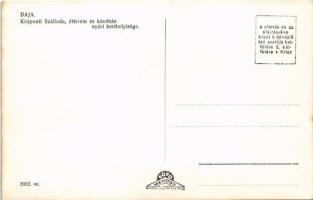 Baja, Központi szálloda, étterem és kávéhát nyári kerthelyisége