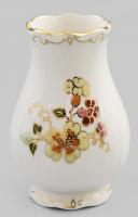 Zsolnay virágmintás váza, jelzéssel, hibátlan, m: 9 cm
