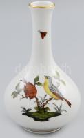 Herendi Rotschild mintás váza. Kézzel festett, jelzett, hibátlan, m: 16 cm