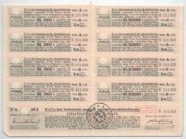 Budapest 1915. "A magyar korona országai 5 1/2%-kal kamatozó Járadékkölcsön" államadóssági...
