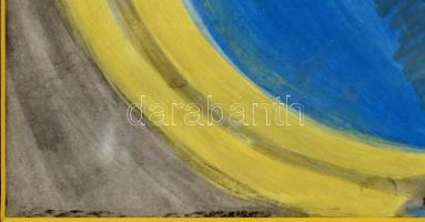 Scheiber Hugó (1873-1950): Zenélő nő. Vegyes technika, papír. Jelezve jobbra lent. Borbély László mű...