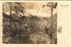 Bad Gastein, von der Schwarzen Liesl mit Radhausberg / general view, mountains (worn surface)