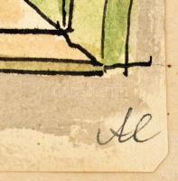 Székely Alex (1901-1968): Erotikus rajzsorozat, össz. 16 db mű, 1953-59. Akvarell, ceruza, tus, papí...