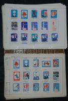 486 darabos magyar gyufacímke-gyűjtemény rendezett mappában / collection if Hungarian match-labels