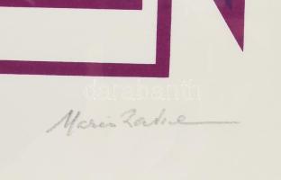 Mario Radice (1898-1987): Geometrikus kompozíció. Szitanyomat, papír. Jelzett. Számozott (67/100). Ü...