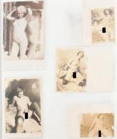 cca 1900-1960 Nagy erotikus és pornó fotó gyűjtemény. Összesen 420 db fotó albumban. Az elején külön...