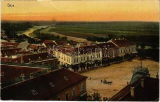 1914 Baja, Fő tér. Ifj. Wagner Antal kiadása (EK)