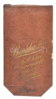 cca 1920 Pápa, bélelt kávés tasak - Bangha-féle pörkölt kávé, a legnemesebb fajkávé keverék, 1/2 kg, 15x28cm