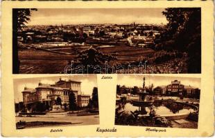 Kaposvár, színház, Horthy park, látkép (EK)