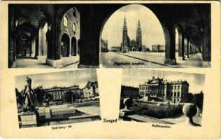 Szeged, Fogadalmi templom, Kultúrpalota, Széchenyi tér (Rb)