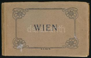 cca 1900-1910 Wien / Bécs, album 19 db fekete-fehér képpel, kissé sérült papírkötésben, 12x19 cm