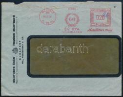 1934 Mauthner Ödön Magtermelő és Magkereskedelmi R.T. - Edmund Mauthner Samen Zucht und Samenhandels A.G. díjjegyes boríték