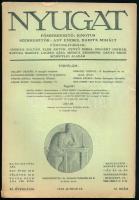 1918 Nyugat XI. évf. 12. sz., 1918. jún. 16. Szerk.: Ignotus, Ady Endre, Babits Mihály. Bp., Pallas-ny., (5) p.+ 986-1059 p. Kiadói papírkötés, kissé sérült borítóval.