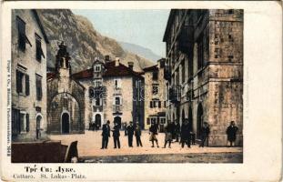 Kotor, Cattaro; St. Lukas Platz / square. N.S. Bjeladinovic (EK)