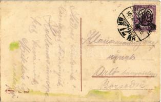 1931 Húsvéti üdvözlet! Fekete londiner húsvéti tojással / Easter greeting, black bell boy. Amag No. ...