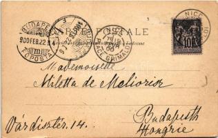 1900 Fetes de Nice, Char de Carnaval / A Nizza-i fesztivál humoros reklámlapja / Humorous carneval a...