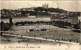 Lyon, Ensemble de la Place Bellecour / square, monument