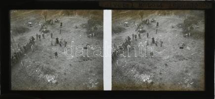 cca 1914-1918 I. világháborús sztereo üvegpozitívok, össz. 10 db, a felvételek között az SMS Bellona...