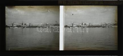 cca 1914-1918 I. világháborús sztereo üvegpozitívok, össz. 10 db, a felvételek között az SMS Bellona...