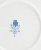 Hollóházi Szász Endre tervezte falitál, matricás, jelzett, hibátlan, d:22 cm Díszdobozzal